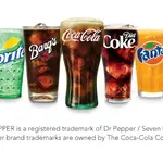 Golden Corral beverages menu with soft drinks and tea