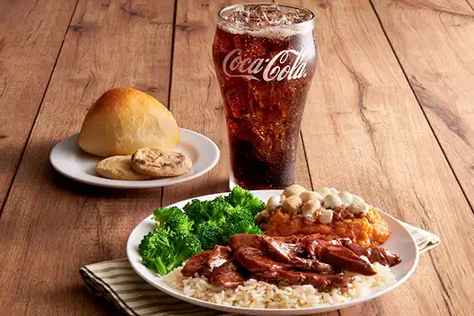 Golden Corral Bourbon Street Chicken combo meal