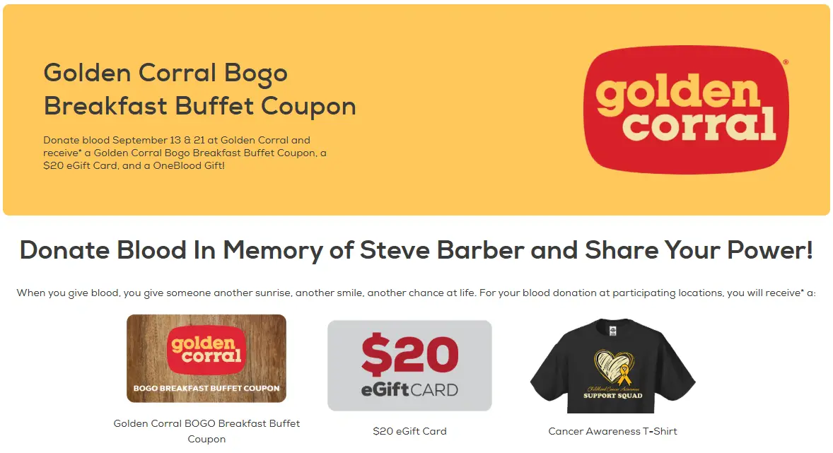 Golden Corral breakfast hours and breakfast buffet menu guide