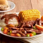 Golden Corral individual meals with fried chicken and sides