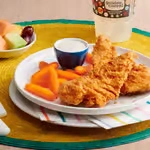 Golden Corral kids meals with chicken tenders and fruit