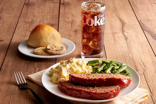 Golden Corral Meatloaf combo meal