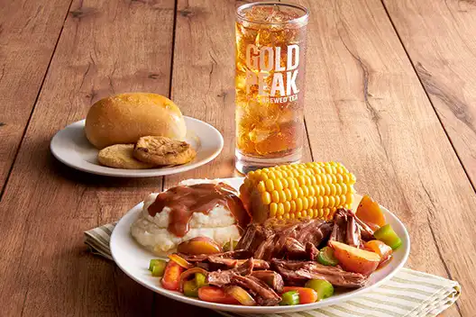 Golden Corral Pot Roast combo meal