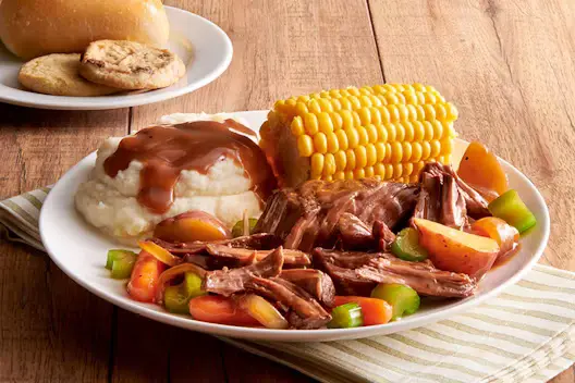 Golden Corral Pot Roast individual meal